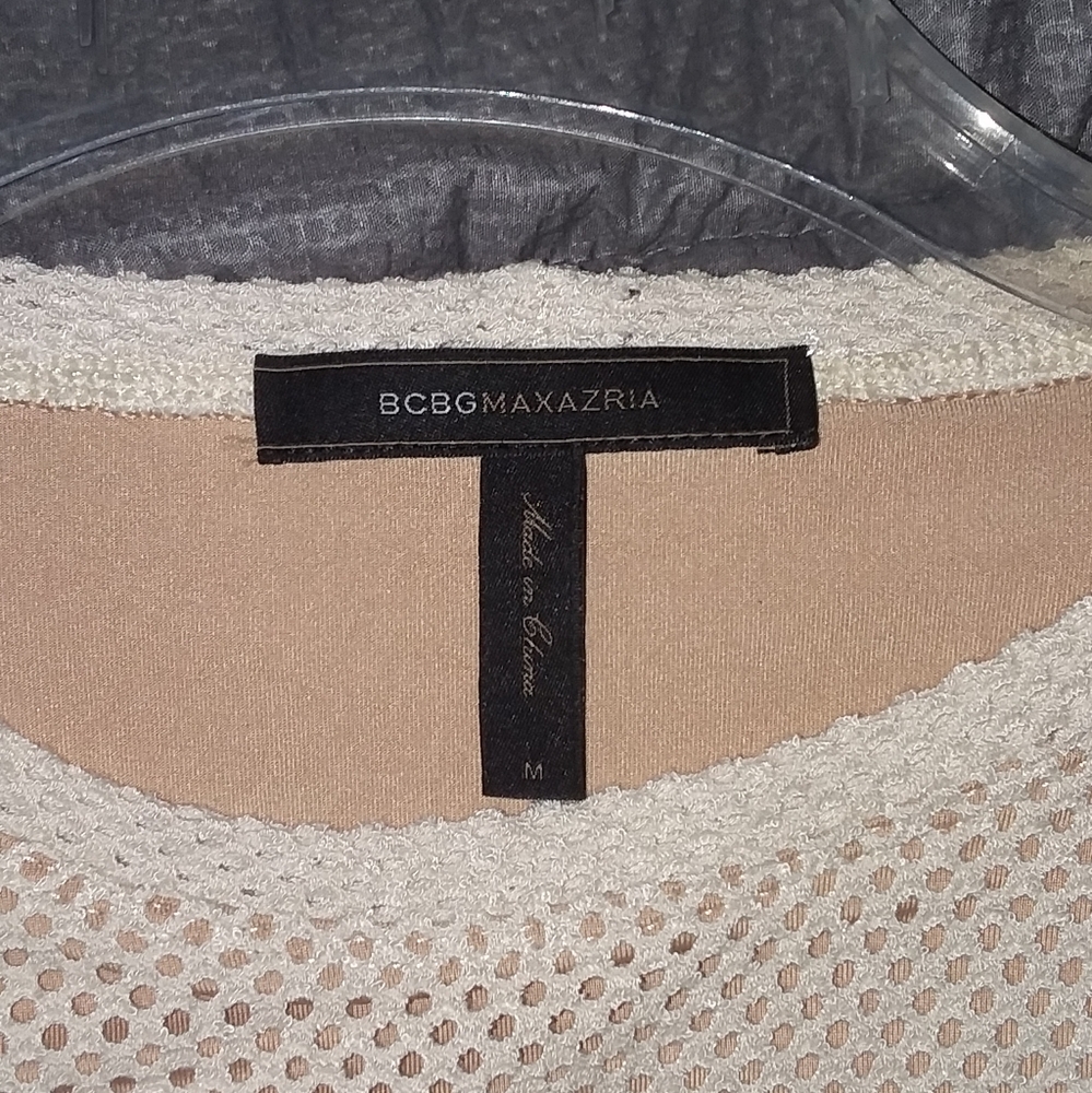 Mesh Bcbgmaxazria Color Block Women's Top - image 5